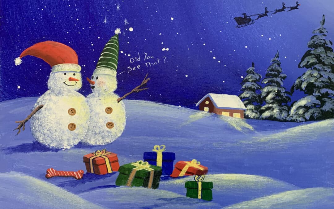 How to Paint a Snowman