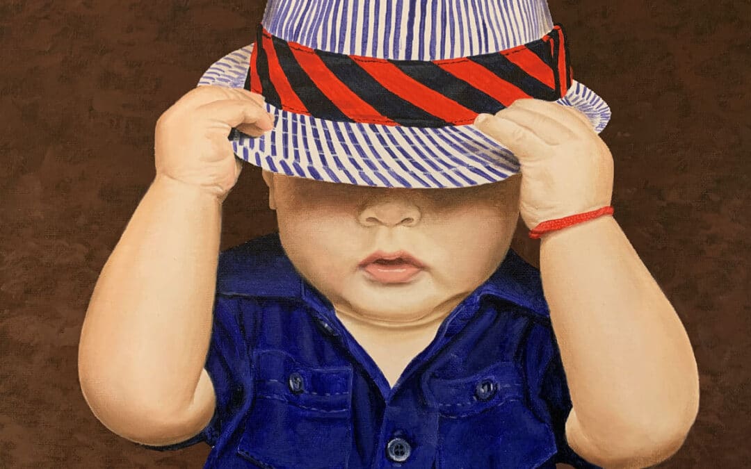 How to Paint a Toddler with Hat