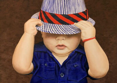 How to Paint a Toddler with Hat