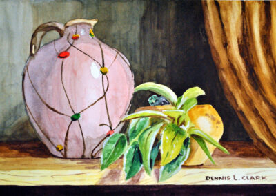 How to Paint a Vase and Plant Still Life in Watercolor