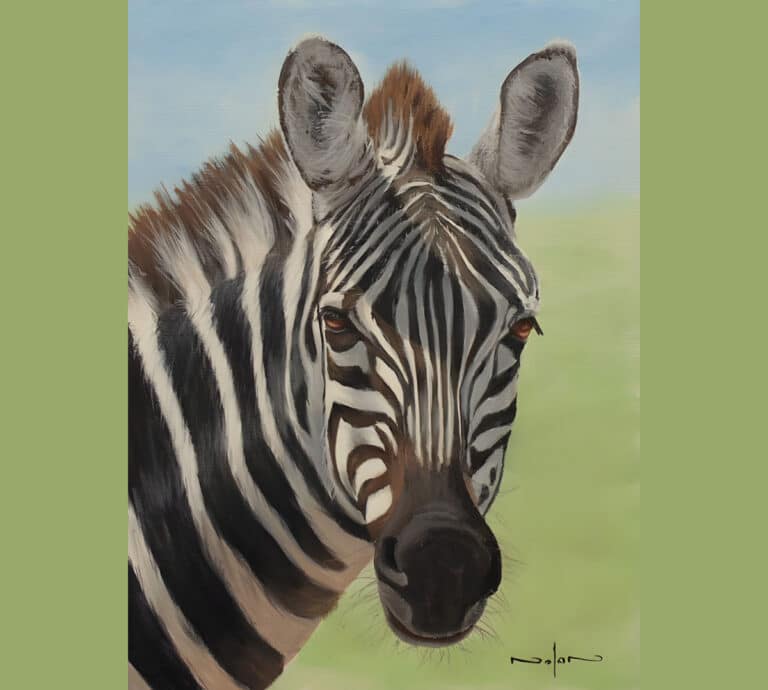 How to Paint a Zebra in Acrylic