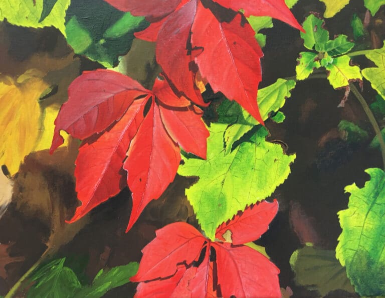How to Paint Autumn Leaves in Acrylic
