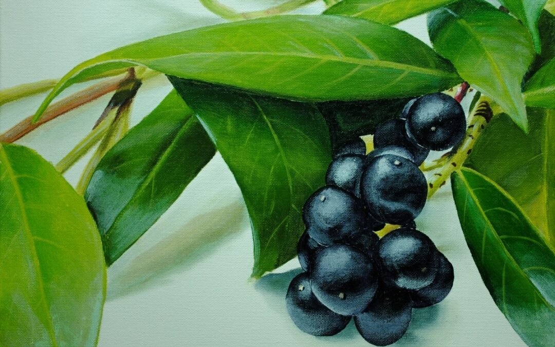 How to Paint Berries and Leaves in Acrylic