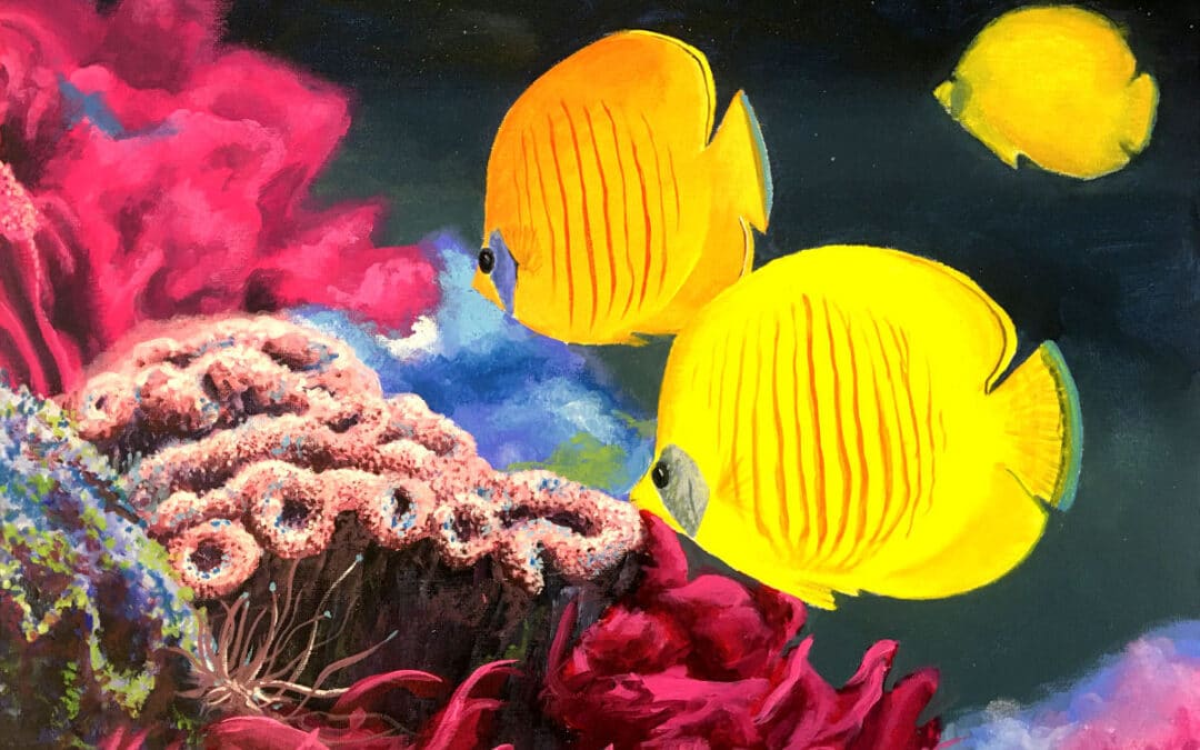How to Paint Coral & Fish in Acrylic