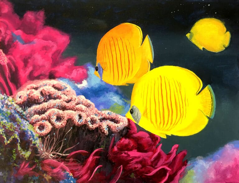 How to Paint Coral & Fish in Acrylic