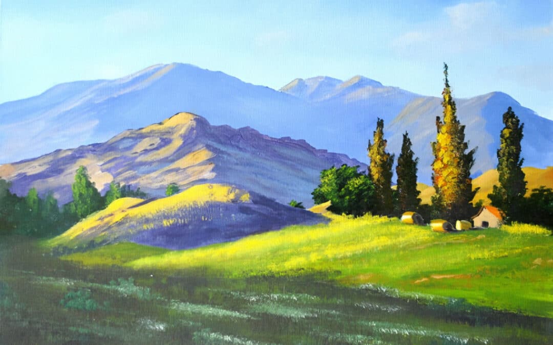 Paint Early Morning Mountains in Acrylic