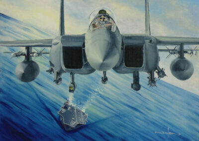 How to Paint a Fighter Jet in Oil