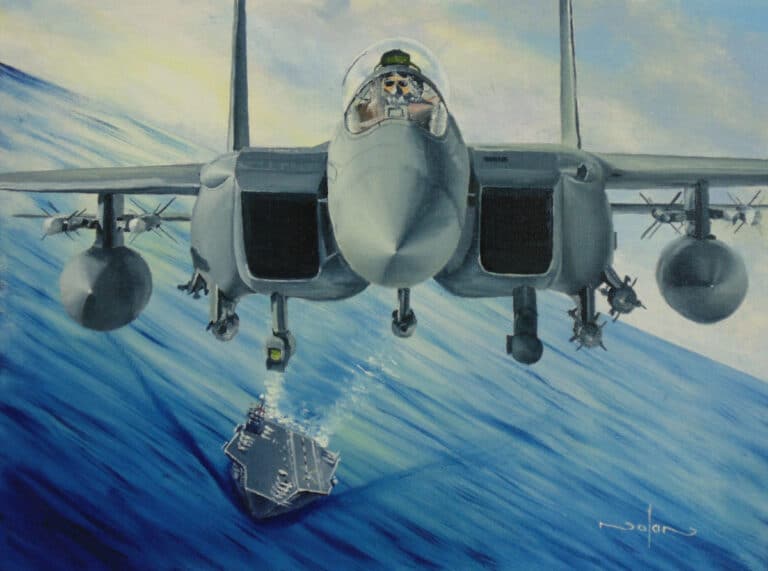 How to Paint a Fighter Jet in Oil