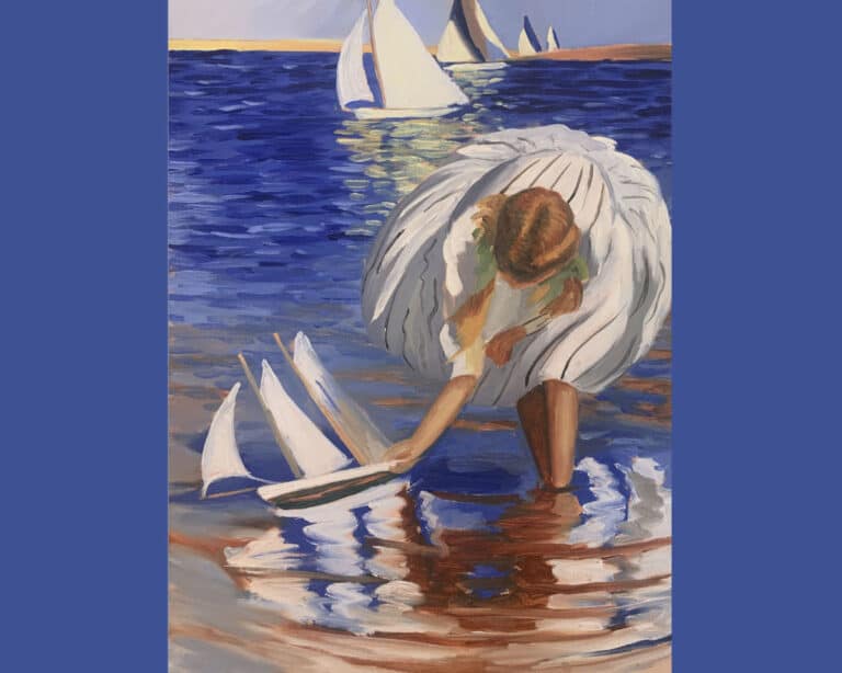 How to Paint Girl with Sailboat