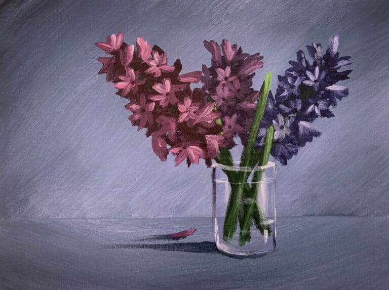 How to Paint Hyacinth Flowers in Acrylic