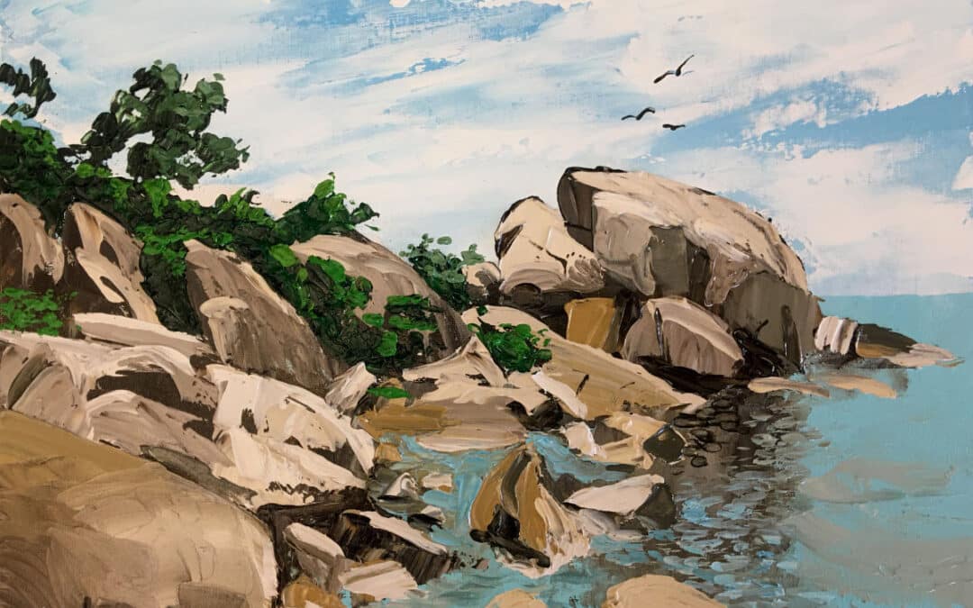 How to Paint Impasto Rocks