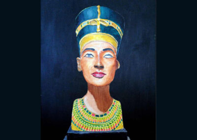 How to Paint Nefertiti Bust in Acrylic