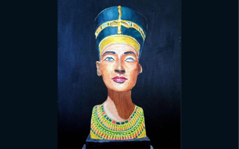 How to Paint Nefertiti Bust in Acrylic