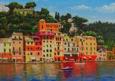 How to Paint Portofino Harbour in Oil