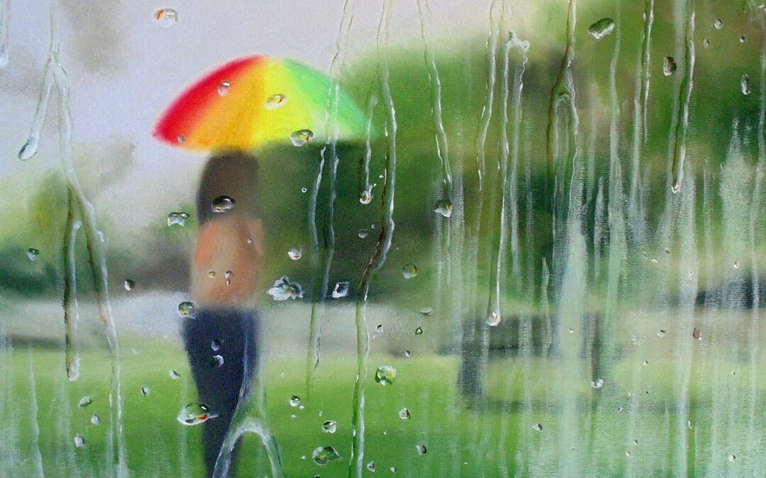 How to Paint Rain on the Window in Oil