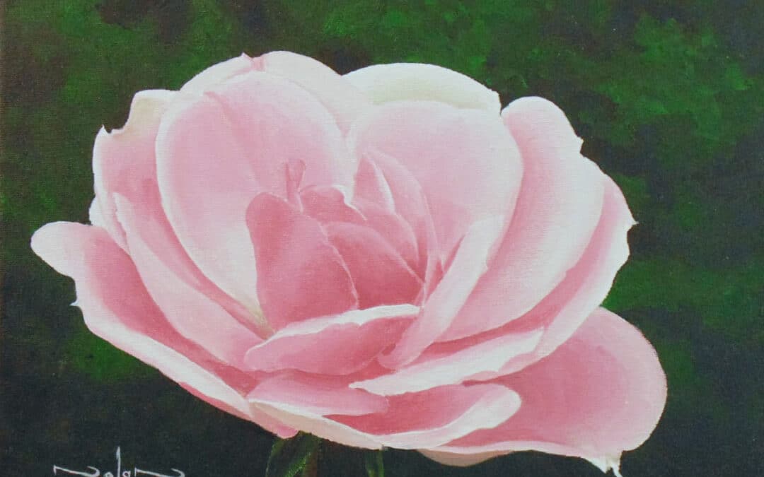 How to Paint a Rose in Acrylic
