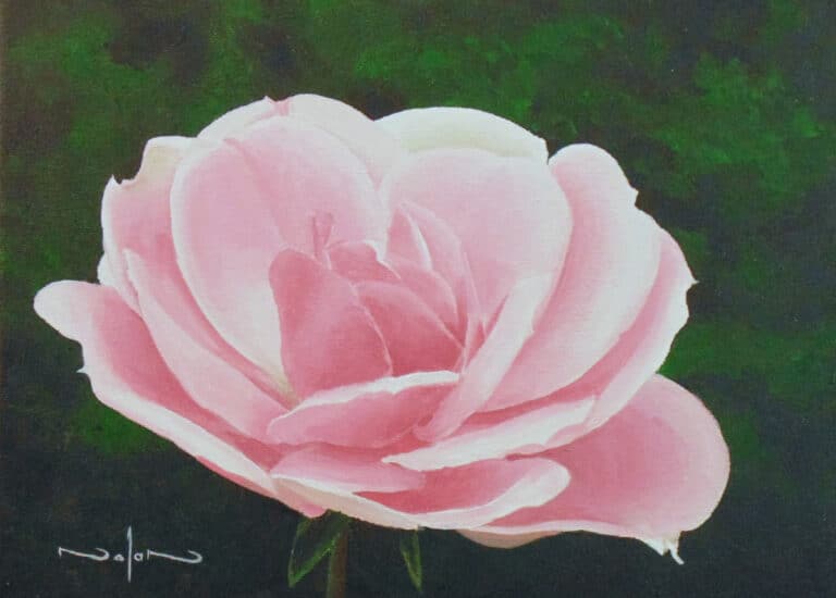 How to Paint a Rose in Acrylic
