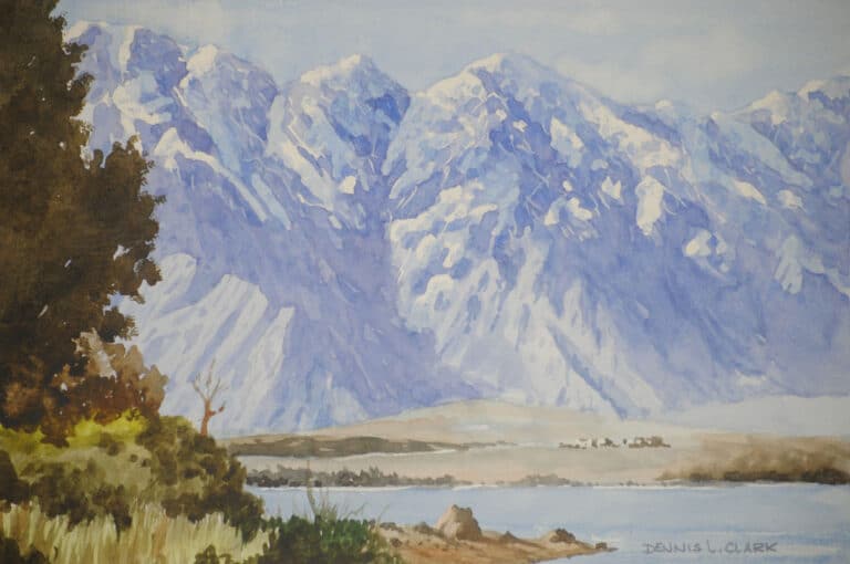 How to Paint Snowy Mountains in Watercolor