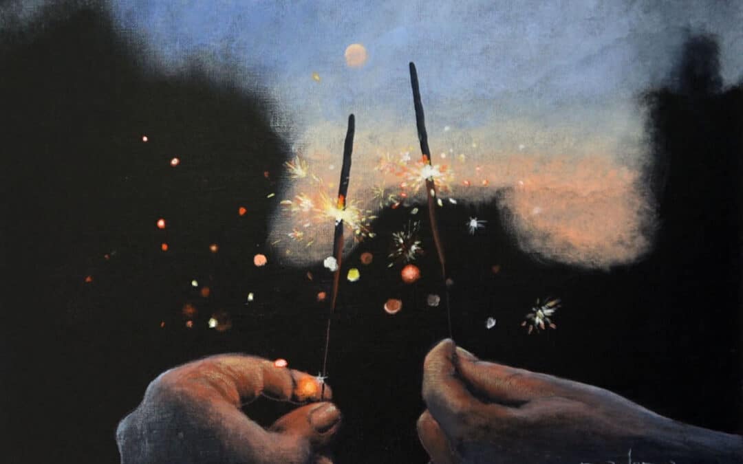 How to Paint Sparklers in Acrylic