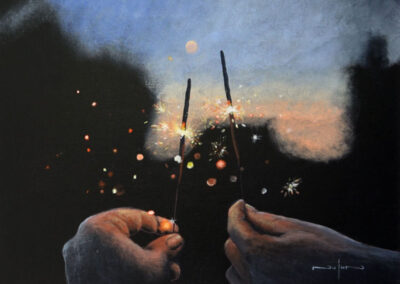 How to Paint Sparklers in Acrylic