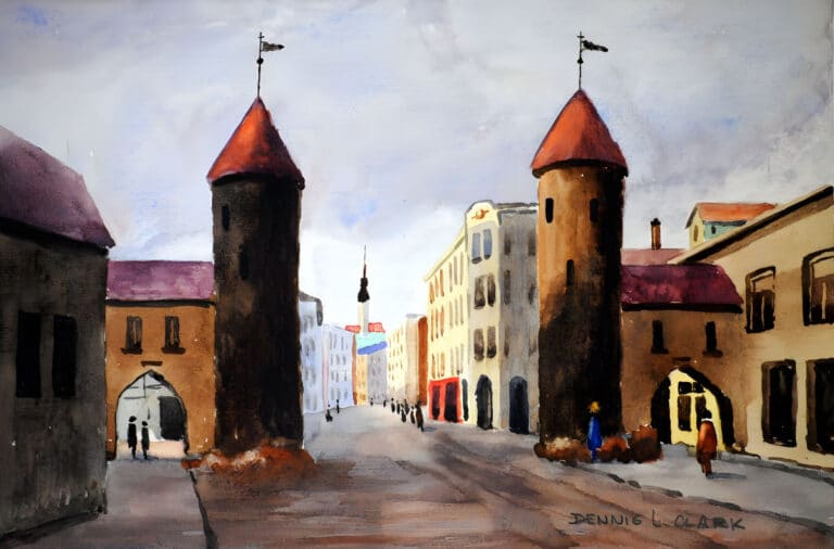 How to Paint The City Gate in Watercolor