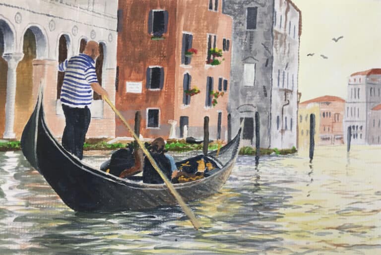 How to Paint a Venice Canal in Acrylic