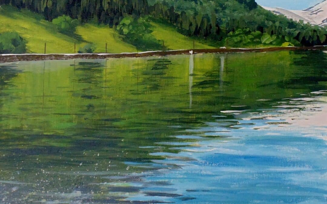 How to Paint Reflective Water in Acrylic