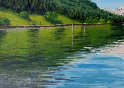 How to Paint Reflective Water in Acrylic