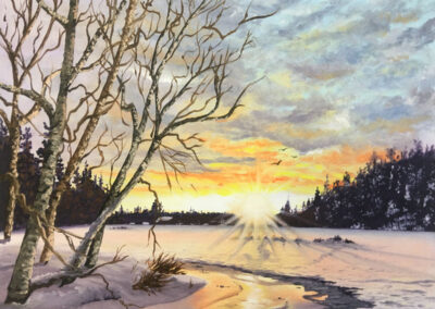 How to Paint a Winter Scene in Oil