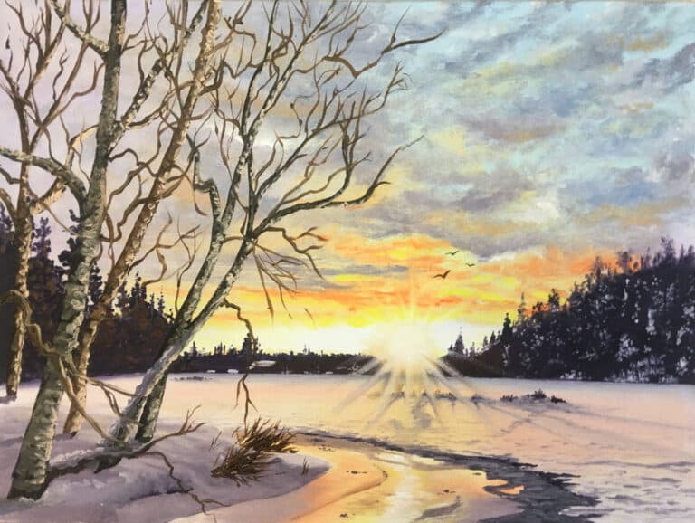 How to Paint a Winter Scene in Oil