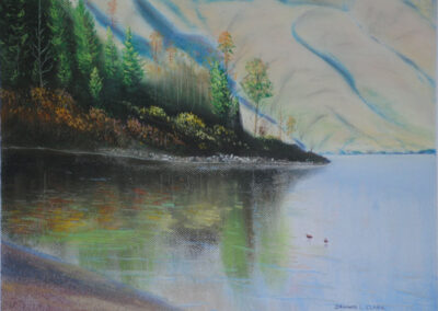 How to Draw Lake Wakatipu in Pastel