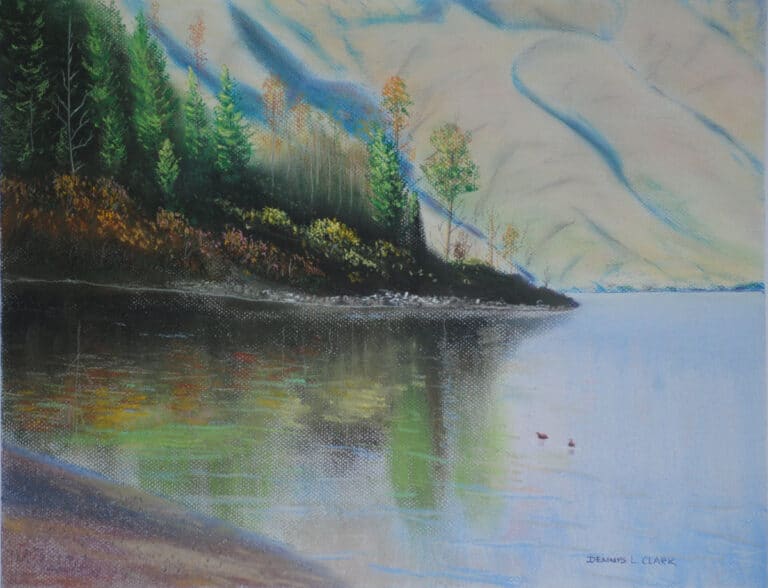 How to Draw Lake Wakatipu in Pastel