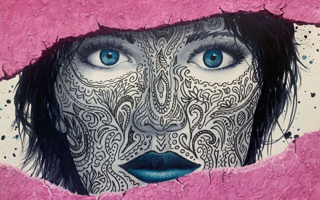 Painting a Portrait with Mandala Tattoo