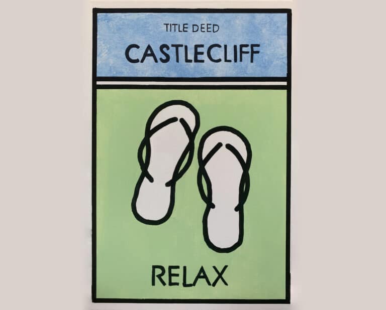 Monopoly Inspired Painting in Acrylic