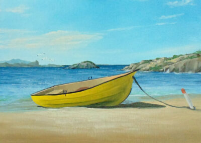 How to Paint a Boat on The Beach in Oil