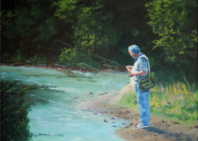 How to Paint a Fly Fisherman in Acrylic