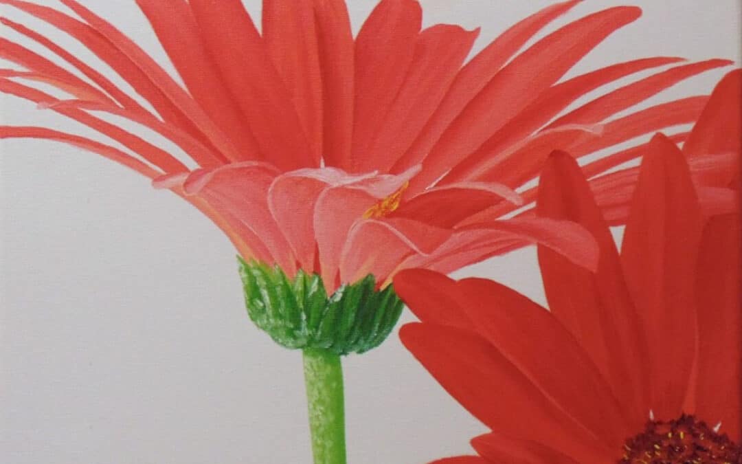 How to Paint Gerbera Flower in Oil