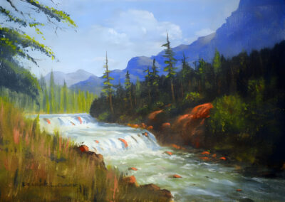 How to Paint a Mountain Stream in Acrylic