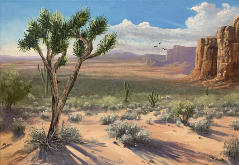 Painting a Desert Landscape in Oil