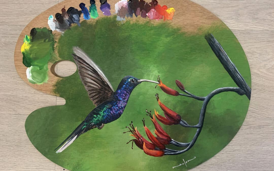 How to Paint a Hummingbird in Acrylic