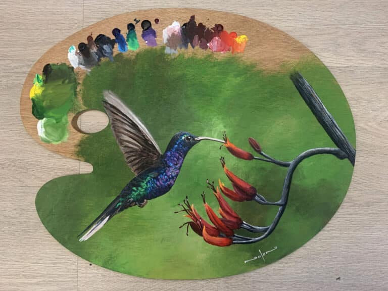 How to Paint a Hummingbird in Acrylic