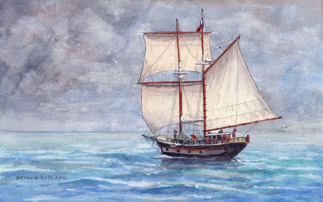Paint a Tall Ship in Watercolor