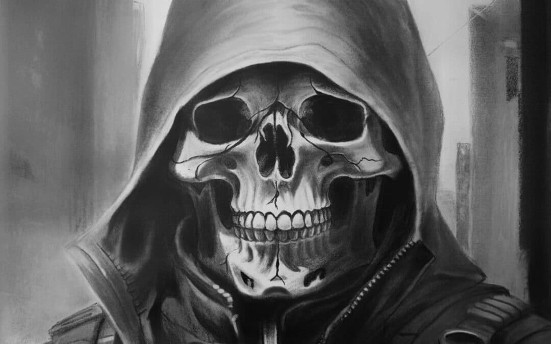 Learn to Draw a Skull Warrior Step by Step
