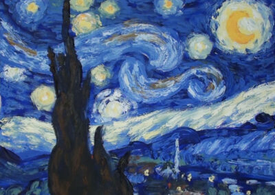 Finger Painting Tutorial – Starry Night