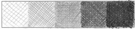 completed cross hatched tonal chart