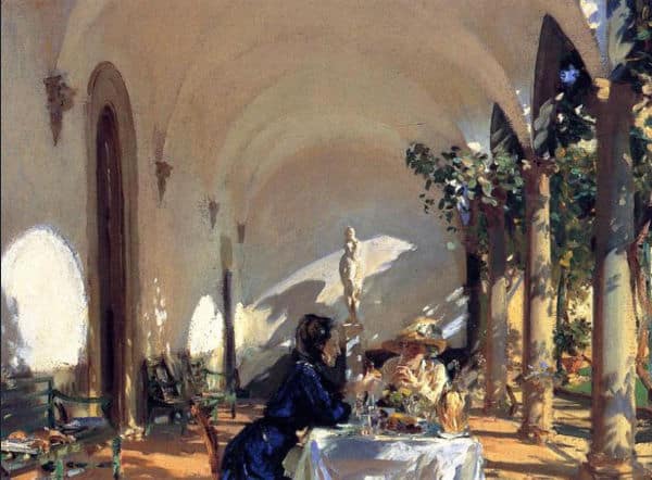 singer sargent painting showing ambient and relected light effects