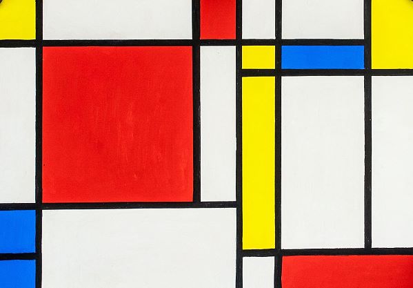 Pattern artwork by Piet Mondrian