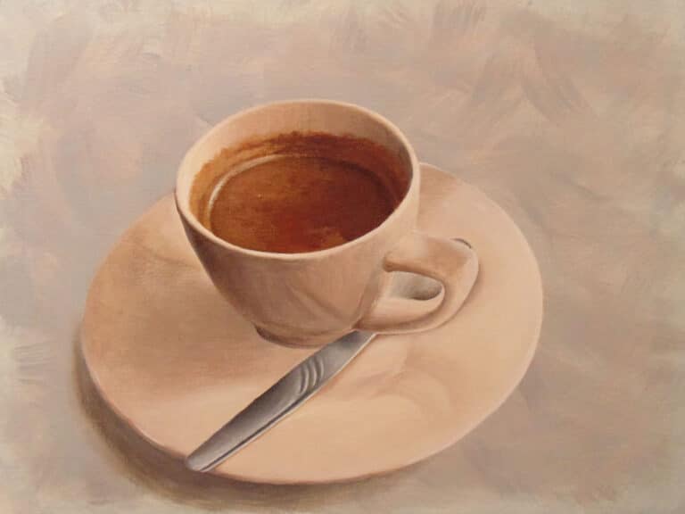 How to Paint an Espresso Cup In Acrylic