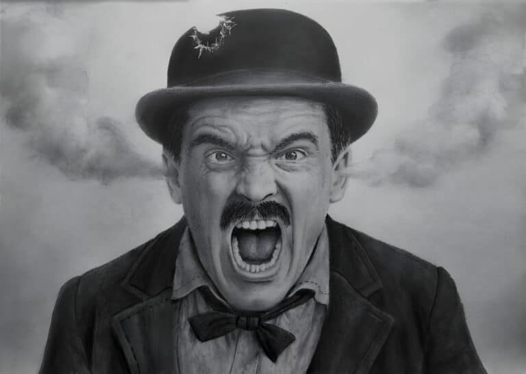 Dramatic Portrait Drawing