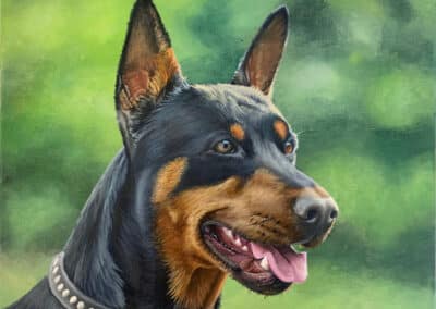 Realistic Doberman Painting Tutorial